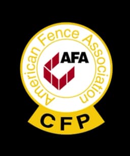 AFA Certified Fence Professional badge displayed by Hoff - The Fence Contractors