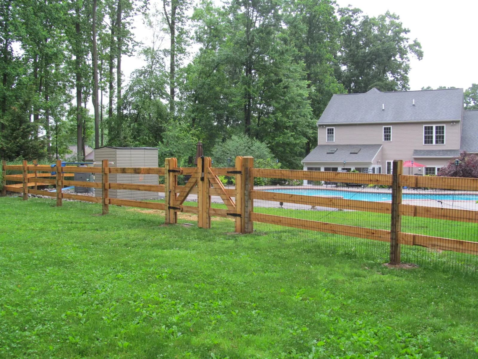 Commercial fence installation by Hoff - The Fence Contractors